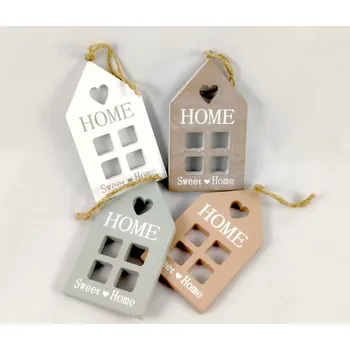 Závěs domek - hnědý