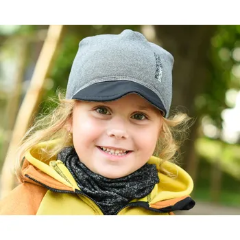 Kšiltovka černo-šedá tecnostretchová kšiltovka