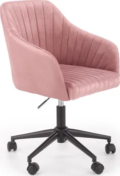 Jednací židle Halmar Fresco růžový samet
