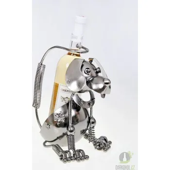 Stojan na víno Kovový stojan - Pejsek