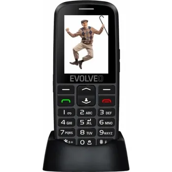 Mobilní telefon EVOLVEO EasyPhone EG, mobilní telefon pro seniory s nabíjecím stojánkem, černá