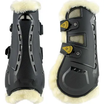 Koňské kamaše EQUESTRO Kamaše přední Evolution Equestro, s beránkem, pár, černé COB