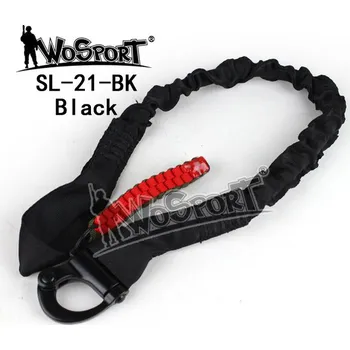Wosport WST popruh SAFETY LANYARD Deluxe (replika) – Černá