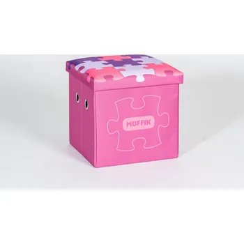 úložný prostor na hračky Úložný box MUFFIK malý - růžový-A MFK-060-2-1-05