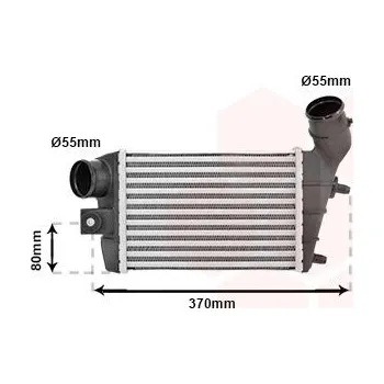 Chladič motoru Chladič turba VAN WEZEL 01004086