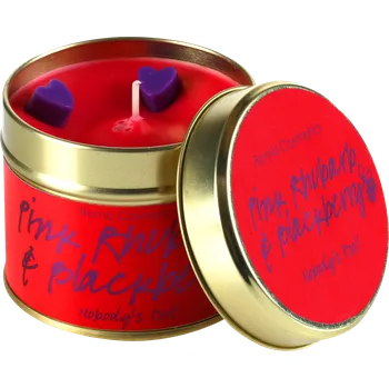 Svíčka BOMB COSMETICS Vonná svíčka v plechovce Rebarbora & Ostružina