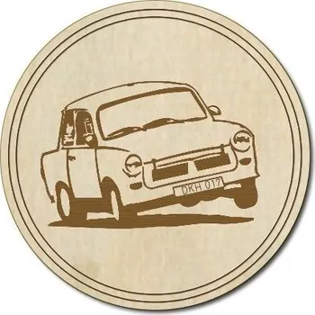 Pelisport Podtácek Trabant kombi dřevěný ø 8,5 cm