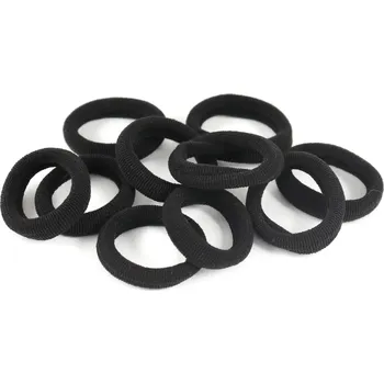 Malé gumičky do vlasů, 10 ks Barva: černá