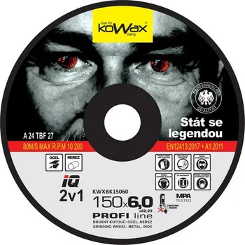Brusný kotouč KOWAX Brusný kotouč 150x6 IQ+ 2v1