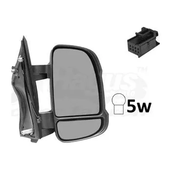 Auto zrcátko Vnější zpětné zrcátko VAN WEZEL 1651802