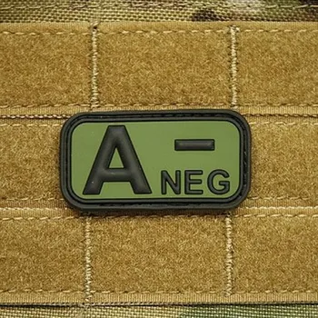 Nášivka Patch JTG Krevní skupina - Olive A/Rh-