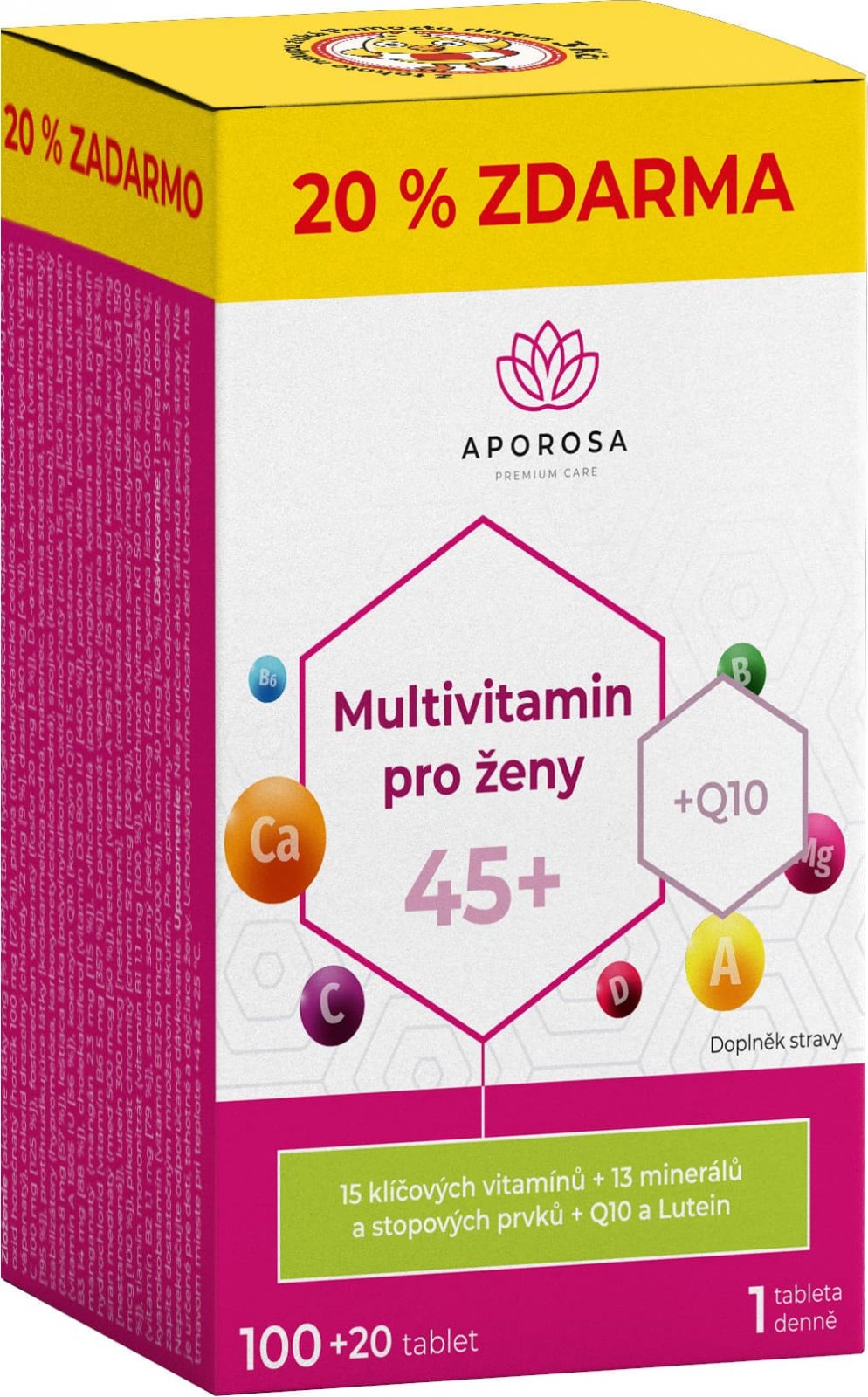 Foto APOROSA Multivitamin pro ženy 45+ 120 tbl. Zbozi.cz