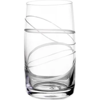 Sklenice Sklenice na nealko s broušeným dekorem, Gold Crystal, IDEAL, 250 ml, 6 ks