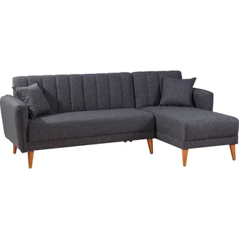 Pohovka Atelier del sofa Rozkládací rohová pohovka AQUA tmavě šedá pravý roh 867UNQ1404