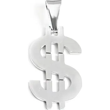 Přívěsek Přívěsek symbol dolaru 2 cm z chirurgické oceli S11001040