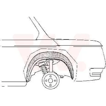 Podběh karosérie Podběh kola VAN WEZEL 0602.48