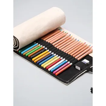 Penál Rolovací pouzdro na 24 popisovačů - béžová