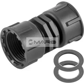 rozdělovač topení Plast Project Spojka PP s převlečnými matkami 3/4" x 3/4", 7527.000D