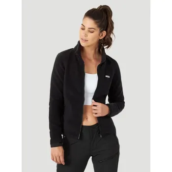 Dámská mikina WRANGLER®FLEECE MIKINA DÁMSKÁ ČERNÁ