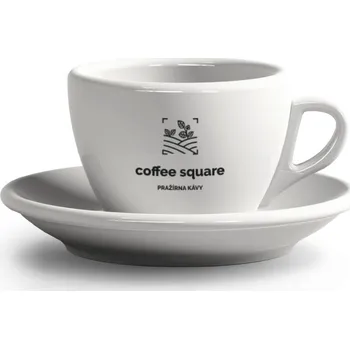 Mechanika Porcelánový cappuccino šálek s podšálkem