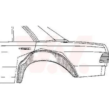 Příslušenství karosérie Podběh kola VAN WEZEL 3010348