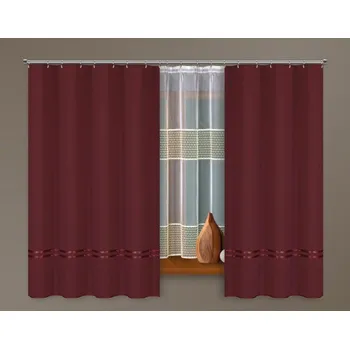 Závěs KATRYN vínový - 165 cm x 140 cm