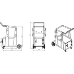 Podvozek k invertoru GeniMig 250 LCD, KOWAX KWXSTGM250LCDP1