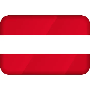 Samolepicí dekorace na vozidlo Amicar Samolepicí vlajka Rakouska 50x30 mm, 3D efekt