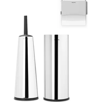 WC štětka Brabantia Sada toaletního příslušenství lesklá ocel