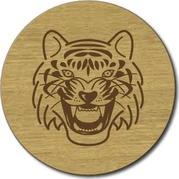 Pelisport Podtácek Tygr dřevěný ø 8,5 cm