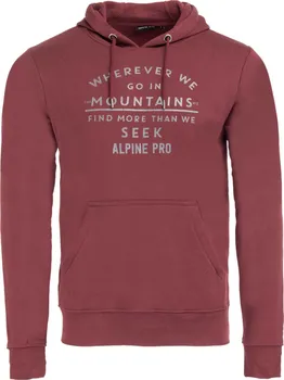Pánská mikina Alpine Pro Melin červená 3XL