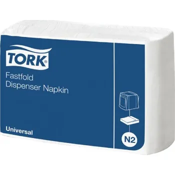 Papírový ubrousek Tork Ubrousky 25 x 30 / 300 x 36, (karton 10800 ks), 1-vrstvé, bílé, zásobníkové N2