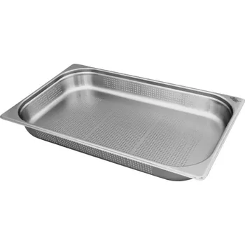 SVING Gastronádoba z nerezu GN1/1 - 065 mm, bez držadel, děrovaná.