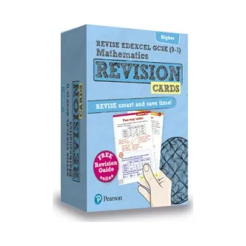 Cizojazyčná kniha Pearson REVISE Edexcel GCSE (9-1) Maths Higher Revision Cards (with free online Revision Guide) – Harry Smith (EN)