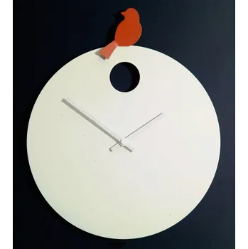 Hodiny Designové nástěnné hodiny Diamantini&Domeniconi 394 orange Bird 40cm