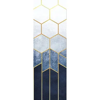 Fototapeta FTNVL 3725 AG Design vliesová fototapeta 1-dílná Blue Hexagons, velikost 90 x 270 cm