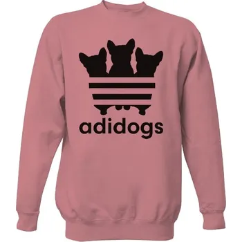 Pánská mikina Mikina bez kapuce Unisex s potiskem Adidogs pánské