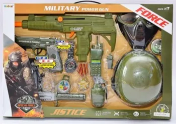 Dětská zbraň Mac Toys Vojenská sada s helmou