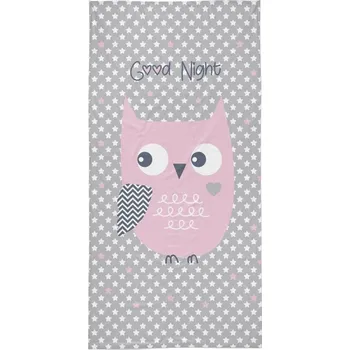 Detexpol Froté osuška 70 x 140 cm, růžová sova