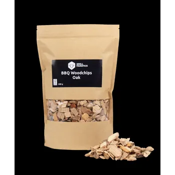 Tuhé palivo Dub dřevěná štěpka BBQ 500g Grill Fanatics