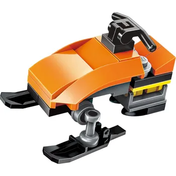 ostatní stavebnice Qman Squros Extreme Changeable 2102-8 Sněžný skútr Redfox 3v1