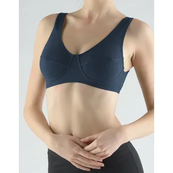 Podprsenka Gina Podprsenka sportovní jednobarevná 97017P lékořice S