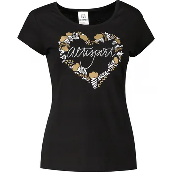 Dámské triko ALTISPORT ALW131122 ČERNOZLATÁ XS