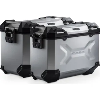 Zavazadlo na motocykl SW Motech Sada bočních kufrů a držáku TraX Adv. 45/37l. stříbrná Tiger 900/GT/Rally/Pro 20-23