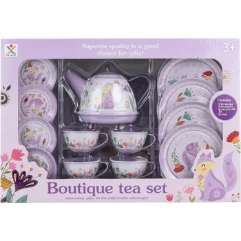 nádobí do dětské kuchyňky Lamps Čajový set plechový fialový