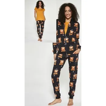 Dámské oblečení Pyžamo Cornette dlouhé 3pack 465 Velikost: S, Vzor: 4650292