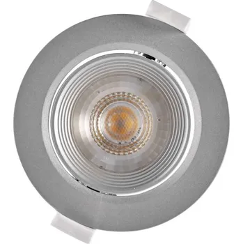 Bodové svítidlo Ledshopik Výklopné LED bodové svítidlo 7W | stříbrná | kruhové | 7W | - TEPLÁ BÍLÁ