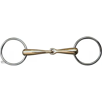 Udidlo pro koně Stihlo 1x lomené HKM -ARGENTAN 16MM- - 15,5cm