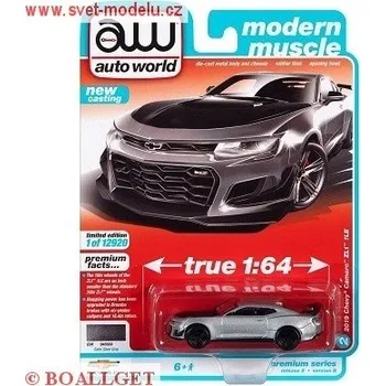autíčko AUTO WORLD CHEVROLET CAMARO ZL1 1LE 2019 STEEL 643122