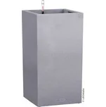 Samozavlažovací květináč vysoký plastový Lechuza Canto Stone 40 x 40 x 76 cm šedý